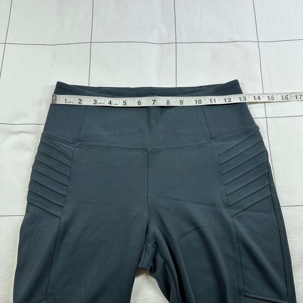 Athleta Leggings Womens Small Blue Gray Delancey Moto Travel Modern City Active - Picture 8 of 12